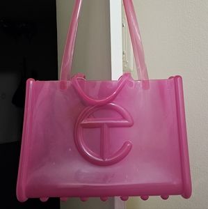 Melissa x Telfar Large Jelly Shopper - clear pink